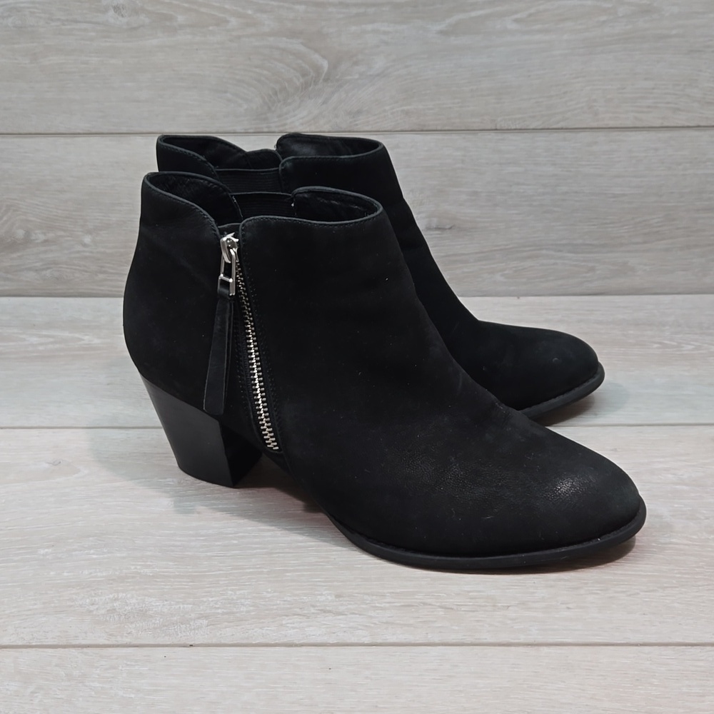 Vionic Women Sterling Ankle Leather Heels Boots shoes sz 10